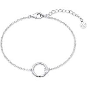 Argento Silver Delicacy Circle Crystal Bracelet – Silver