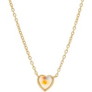Argento Gold Mom of Pearl Middle Crystal Necklace – Gold