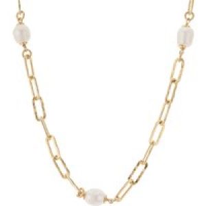 Argento Gold Multi Pearl Chain Necklace – Gold