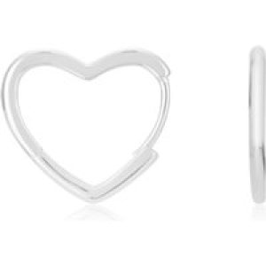 Argento Silver Asymmetrical Center Hoop Earrings – Silver