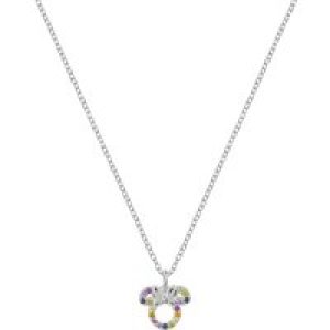 Disney Silver Rainbow Minnie Mouse Necklace – Silver