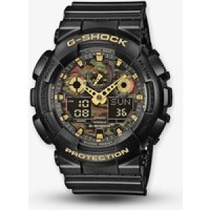 Casio G-Shock Classic Dual Display Camouflage Plastic Strap Watch GA-100CF-1A9ER
