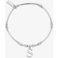 ChloBo Iconic Silver Initial S Bracelet SBMNFR4042S - Image 2