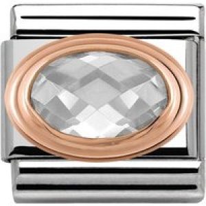 Nomination Rose Gold Faceted White Allure – Stainless Metal