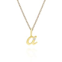 Alphabet Letter A Diamond pendant in 9ct Yellow Gold - Image 2