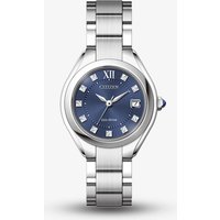 Citizen Ladies Silhouette Crystal Blue Dial Stainless Steel Bracelet Watch EW2540-83L - Image 2