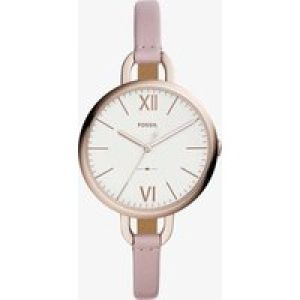 Fossil Ladies Annette Pink Strap Watch ES4356