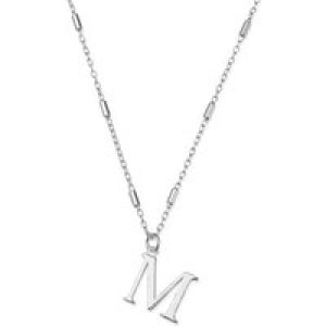 ChloBo Silver Iconic Preliminary Necklace – Letter M