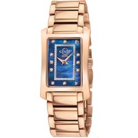 Gv2 Womens Luino Swiss Quartz Diamond Blue MOP Dial, 316L Stainless Steel IPRG Watch - Silver & Gold - One Size - Image 2