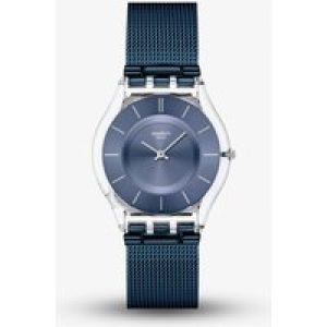 Swatch Essentials Cool Skies Blue Mesh Watch SS08K120M