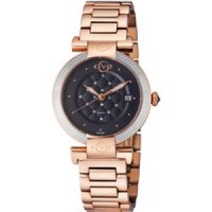 Gv2 Berletta WoMens IP Rose Gold Stainless Steel swiss Quartz Diamond Watch – One Size