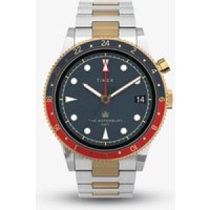Timex Mens Waterbury Two Tone Traditional GMT Watch TW2U90600