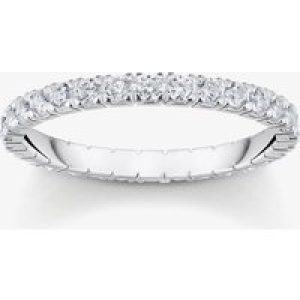 THOMAS SABO Sterling Silver Cubic Zirconia Refined Pave Complete Eternity Ring TR2467-051-14-56