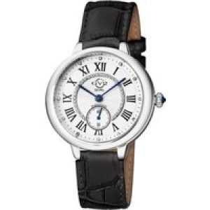 Gv2 Rome WoMens Swiss Quartz Diamond Silver Dial Stainless Metal Watch – Black – One Measurement