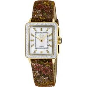Gv2 Womens Padova Gemstone 12339F Leather Swiss Quartz Watch – Tan – One Size