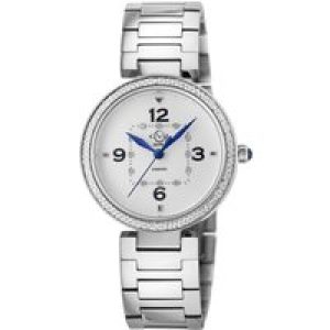 Gv2 WoMens Piemonte 14200B Swiss Quartz Two-Tone Stainless Steel Diamond Watch – Silver – One Size