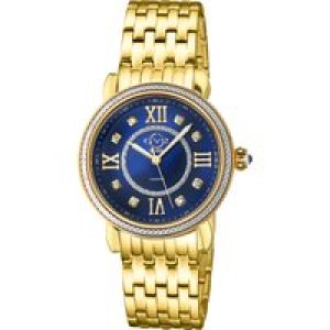 Gv2 Womens Marsala 9862B Swiss Quartz Diamond Yellow Gold Stainless Steel Watch – One Size
