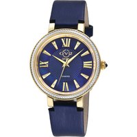 Gv2 WoMens Genoa Swiss Quartz Mother of Pearl Diamond Stainless Steel Watch - Blue - One Size - Image 2