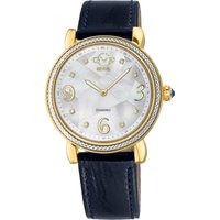 Gv2 Womens Ravenna 12612 White MOP Dial Blue Leather Swiss Quartz Watch - One Size - Image 2