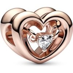 Pandora Rose Gold Radiant Center & Floating Stone Attraction