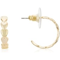 August Woods Gold Center Hoop Earrings - Gold - Image 2