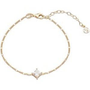 Argento Gold Solitaire Sunburst Bracelet – 16cm