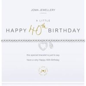 Joma A Little Glad fortieth Birthday Bracelet – Adjustable