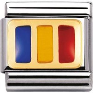 Nomination Romania Flag Attraction – Stainless Metal