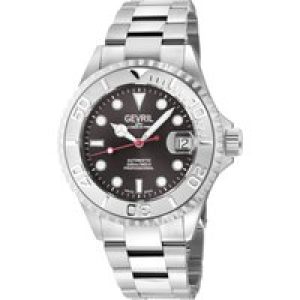 Gevril Mens Wall Boulevard 4752B Swiss Computerized Sellita SW200 Silver 316L Stainless Metal Case Grey Dial Watch – One Dimension