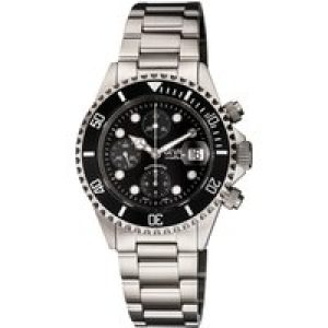 Gevril Mens Wall Boulevard Chrono 4157A Swiss Automated Sellita SW500 Watch – Silver Stainless Metal – One Dimension