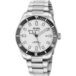 Gevril Mens Yorkville 48611B Swiss Automatic Sellita SW200 Watch – Silver – One Size