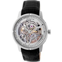 Heritor Automated Mens Ryder Skeleton Leather-based-Band Watch - Black/White Stainless Metal - One Dimension - Image 2