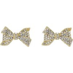 Ted Baker Gold Barseta Crystal Bow Stud Earrings – Gold