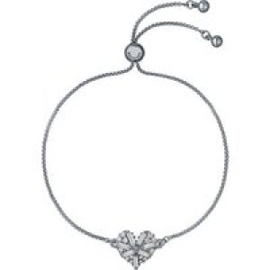 Ted Baker Silver Cherise Crystal Cluster Middle Slide Bracelet – Silver