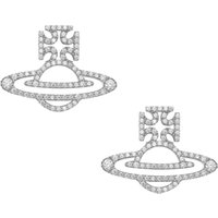 Vivienne Westwood Sterling Silver Trudy Reduce Out Orb Crystal Studs - Silver - Image 2