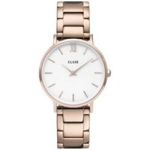 CLUSE Minuit Trio Hyperlink Rose Gold Watch