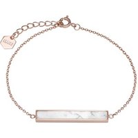 CLUSE Idylle Rose Gold Marble Bar Chain Bracelet - Image 2