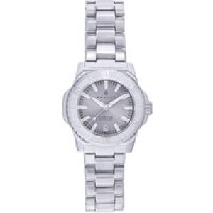 Nautis Mens Cortez Computerized Bracelet Watch w/Date – Silver Stainless Metal – One Dimension
