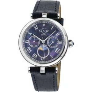 Gevril Womens GV2 Florence Blue Mom of Pearl Dial 12512.L Diamond Swiss Quartz Watch – One Dimension