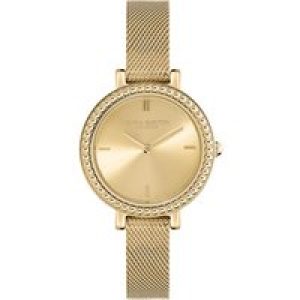 Olivia Burton Antique Bead Mild Gold Mesh Watch