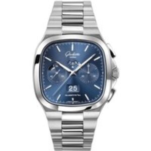 Glashutte 1970s Chronograph Landscape Date Mens Watch 1-37-02-08-02-70