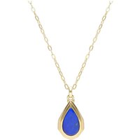 Bona Fide Pear Reduce Lapis lazuli Locket in Gold Plated Sterling Silver - Image 2