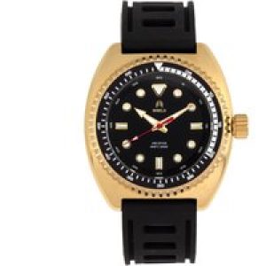 Shield Dreyer Mens Diver Strap Watch – Gold Stainless Steel – One Size