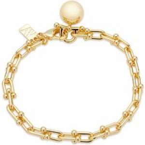 August Woods Gold Horseshoe Chain Ball Bracelet – Gold