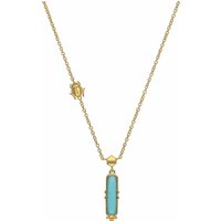 ECFEW™ Turquoise Talisman Necklace in Gold Plated Sterling Silver - Image 2