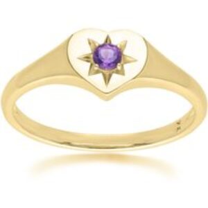 ECFEW™ ‘The Liberator’ Amethyst Middle Ring in 9ct Yellow Gold