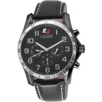 Calibre Mens Buffalo Swiss Made Movement Watch Black Leather Calfskin L3 Dial - One Size - Image 2