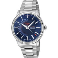 Gevril Mens Guggenheim Automatic 316L Stainless Steel Blue Dial, Satin and Polished Bracelet. - Silver - One Size - Image 2