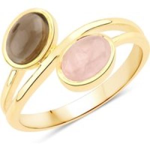 Rafaela Donata Womens Khushi Female Sterling Silver Ring – Gold – Size M