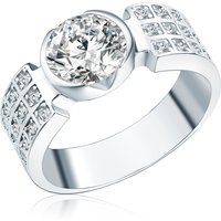 Rafaela Donata Womens Female Sterling Silver Ring - Size I - Image 2
